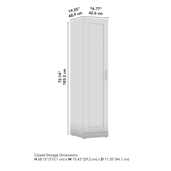 Latitude Run® 17W Tall Narrow Storage With Door And Shelves